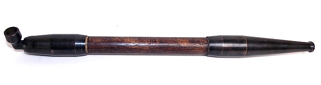 японская антикварная курительная трубка - оружие кэнка кисэру, 1810-50-е гг.