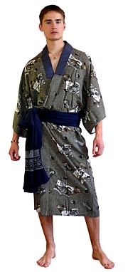 японское традиционное мужское кимоно - эксклюзивная одежда для дома