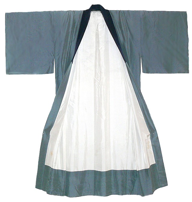 традиционное мужское японское шелковое кимоно 