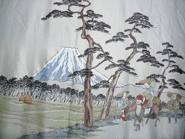 авторский рисунок на мужском кимоно