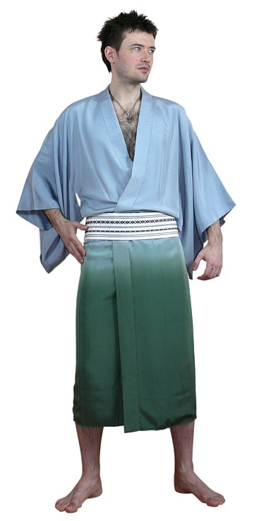 японское традиционное мужское кимоно из шелка, 1930-е гг.
