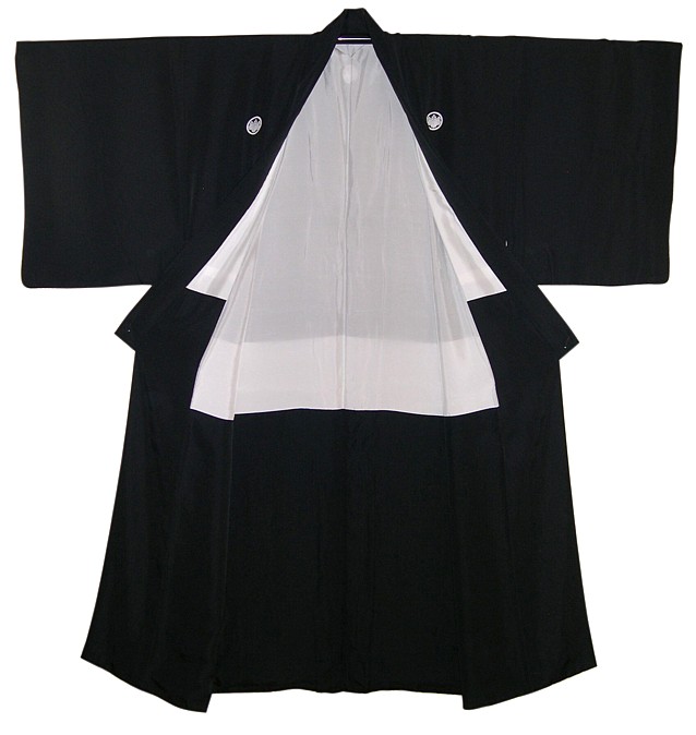 японское шелковое мужское кимоно, винтаж