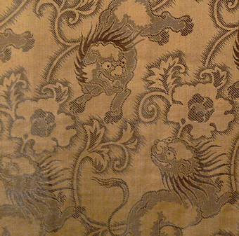 деталь рисунка подкладки мужского антикварного японского хаори