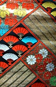 японский традиионный пояс оби из шелковой парчи, винтаж