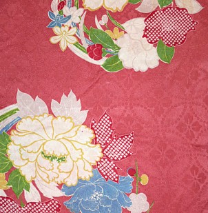 дизайн шелковой ткани японского хаори