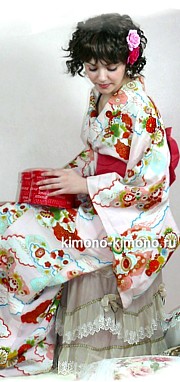 японское  кимоно, винтажное