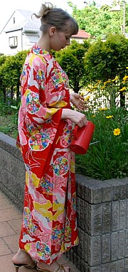 японское традиционное кимоно, антик