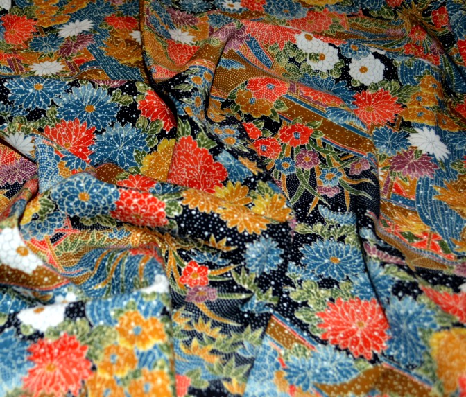ткань японского кимоно