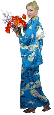 шелковое японское женское кимоно, винтаж