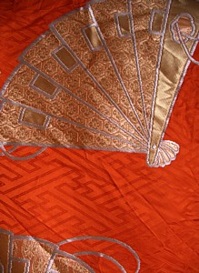 японское кимоно: дизайн рисунка ткани свадебного Кимоно-накидка